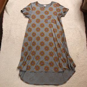 Large LuLaRoe Flower Power Carly Dress